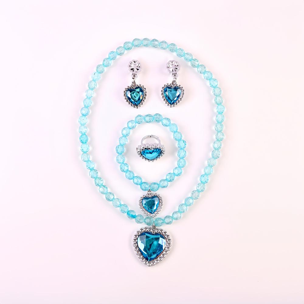 Frozen Princess Dress-Up Set: Necklace, Crown & Fairy Wand for Kids