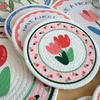 Tulips Flower Mats Cotton Rope Heat Insulated Placemats Party Essential Table Pad