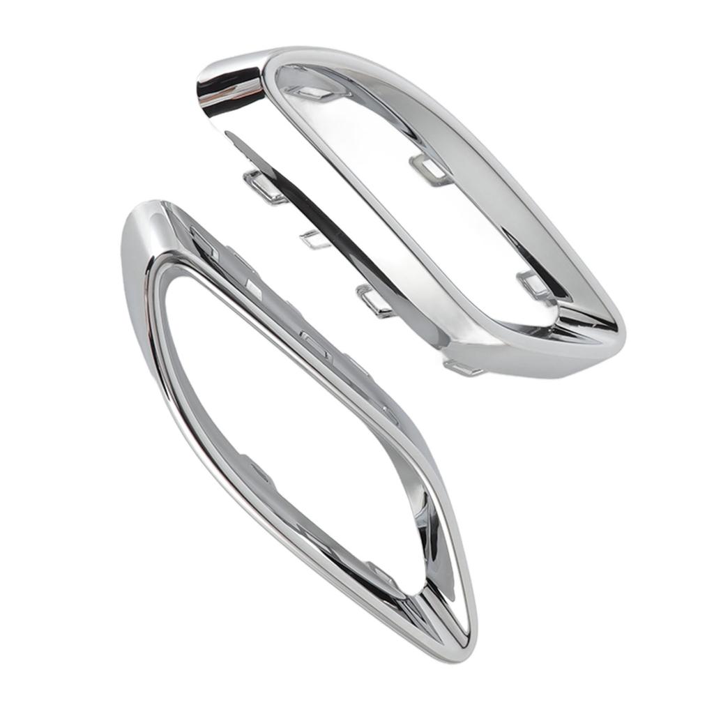 Gloss Chrome Exhaust Tip Cover Trims Replacement for Mercedes‑Benz A B C E GLC CLS‑Class W177 W247 W205 W213 X253 C257