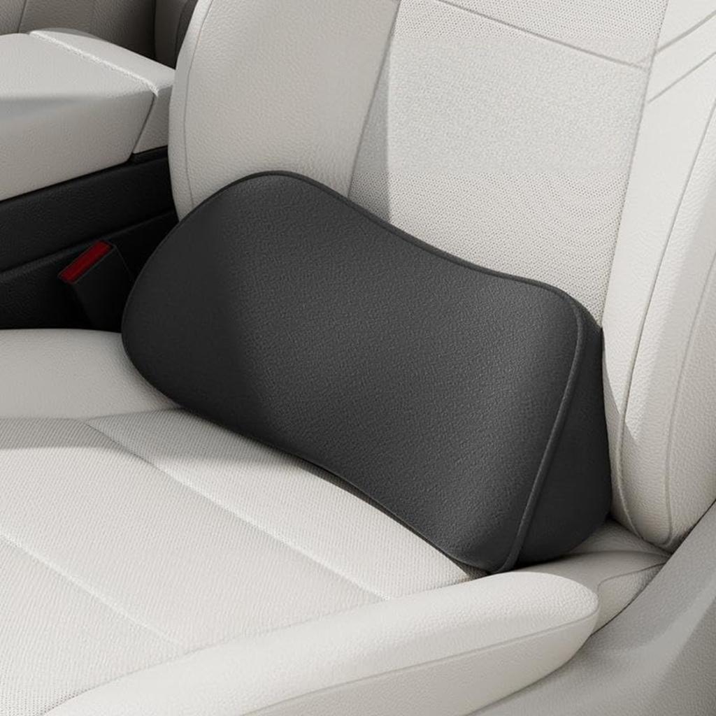 Lumbar Support Pillow for Car, Memory Foam Lumbar Pillow for Lower Back Pain Relief - Back Cushion for Driving, Chair Support