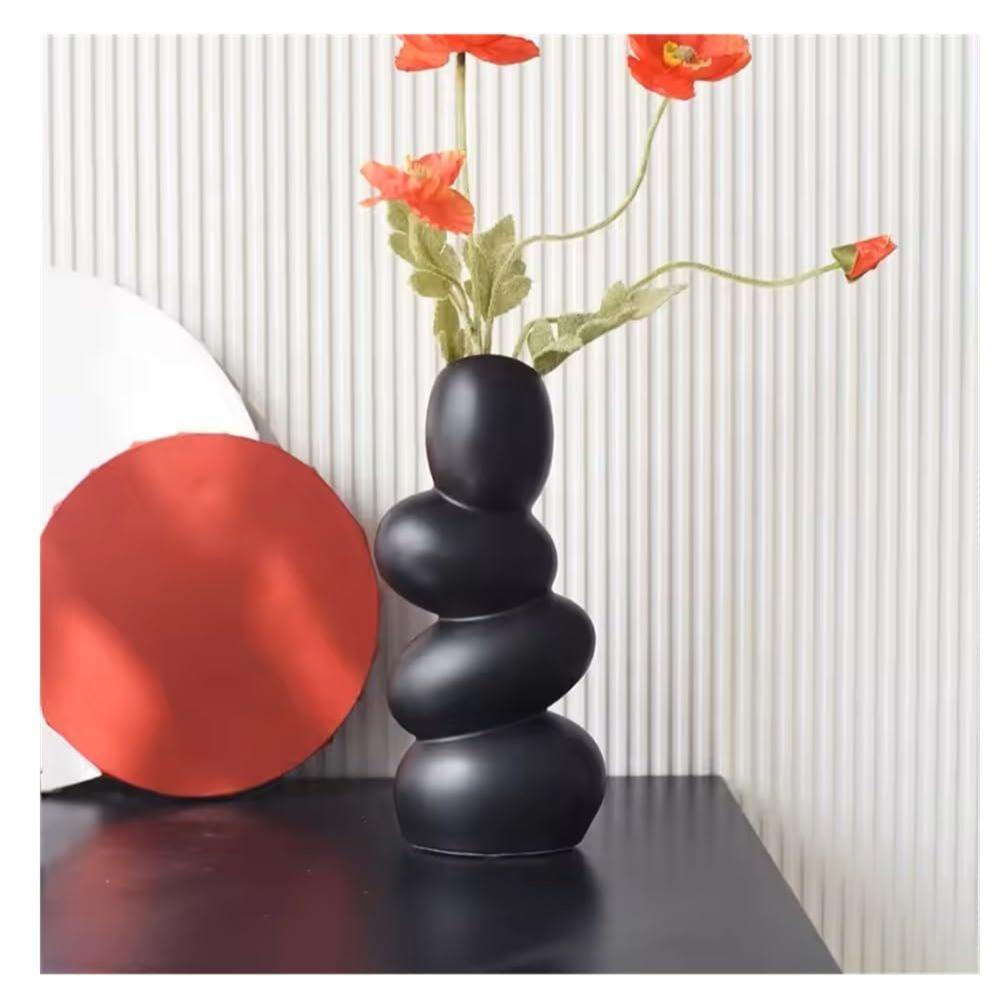 Decorative Ceramic Vase for Flowers, Pampas Grass Vase, Vase for Money Plant Live Plants for Home, Office,Gifts