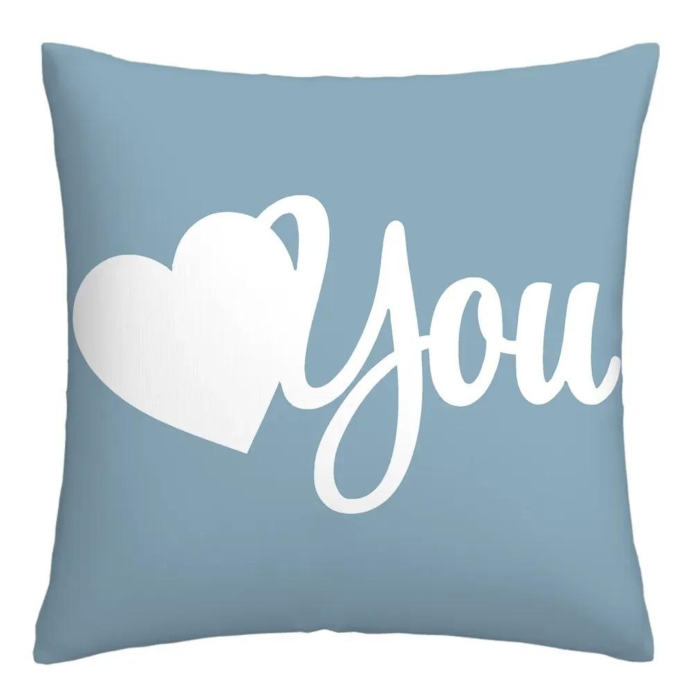 Blue and White Geometric Diamond Pillowcase Office Living Room Home Pillowcase Car Ornaments