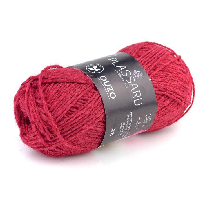 Fil de jute pour accessoire mode Ouzo Rouge Vermillon Col. 60
