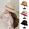 Foldable Sun Cap Wide Brim Beach Cap Summer Straw Hat Women