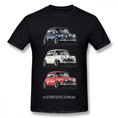 Retro The Italian Trio Mini Cooper Unisex T-Shirt Popular Car Hipster Style Unisex T-Shirt Men Cotton Tshirt Hiphop Tees Harajuku