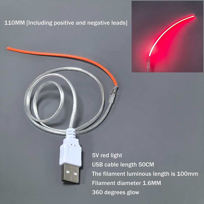 1Pcs Lamp Parts Diode Led Filament Flexible Dc 5V Usb Led 360° Luminous Bendable Creative Edison Bulb