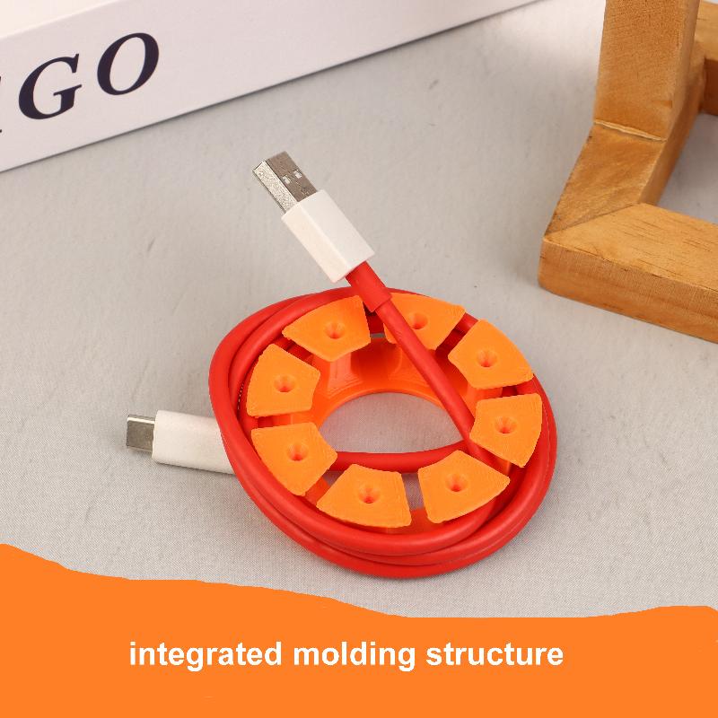 

Портативный органайзер для проводов Маленький размер Вращающийся механизм Обмотка для шнура Круглая форма Держатель для провода наушников Наушник