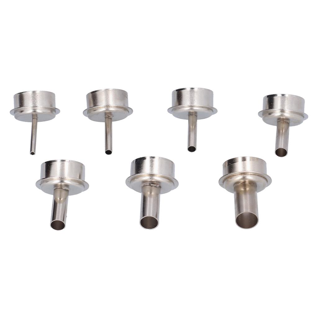 7Pcs Hot Air Gun Nozzle Kit Oblique for 861 Soldering Desoldering Station Accessories