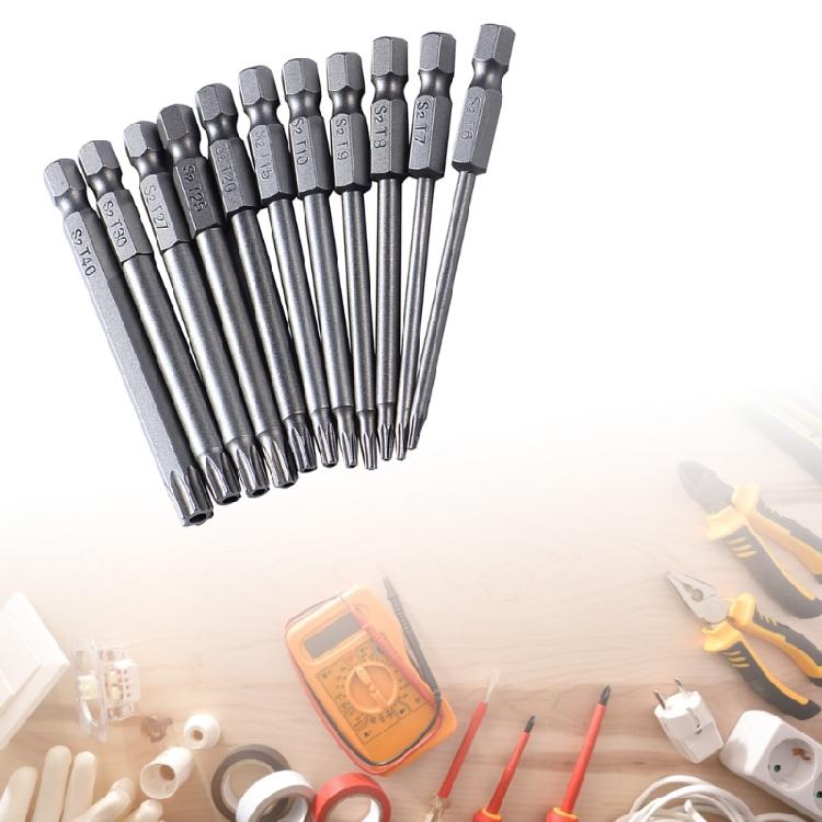 11Pieces Torx Bit Set 3.52Inch Torx Screwdriver Bit Set Impact Magnetic Adapter