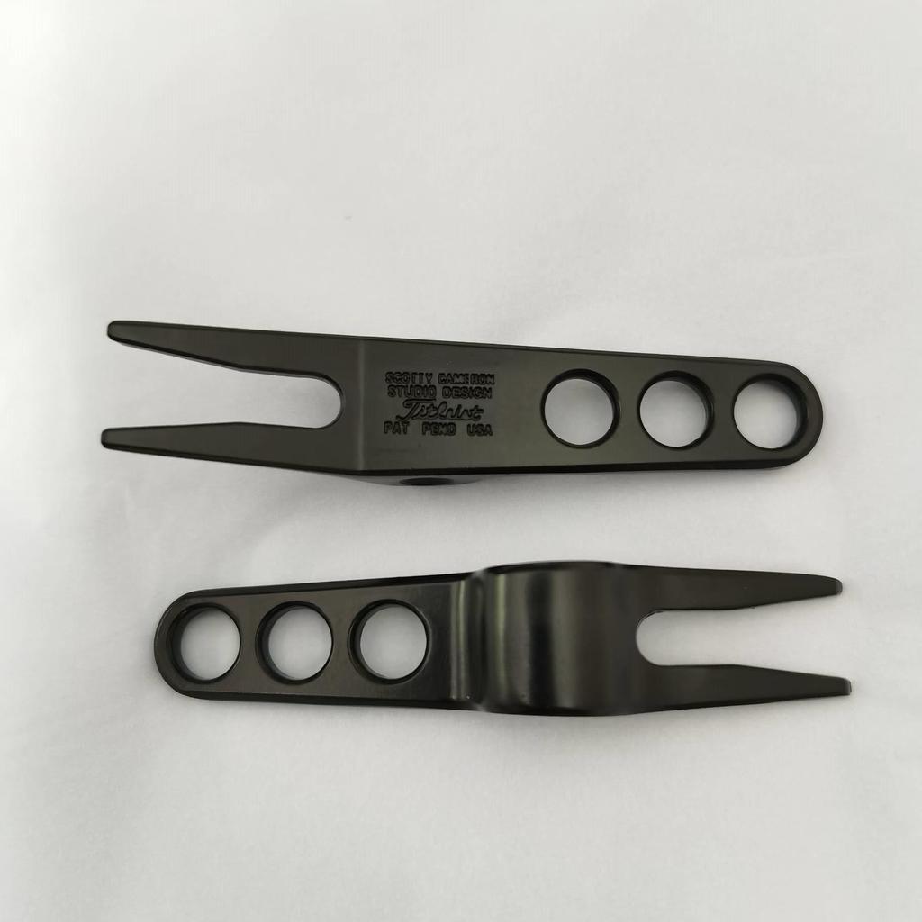 Zinc & Aluminum Alloy Golf Divot Tool - Black, Silver, Green
