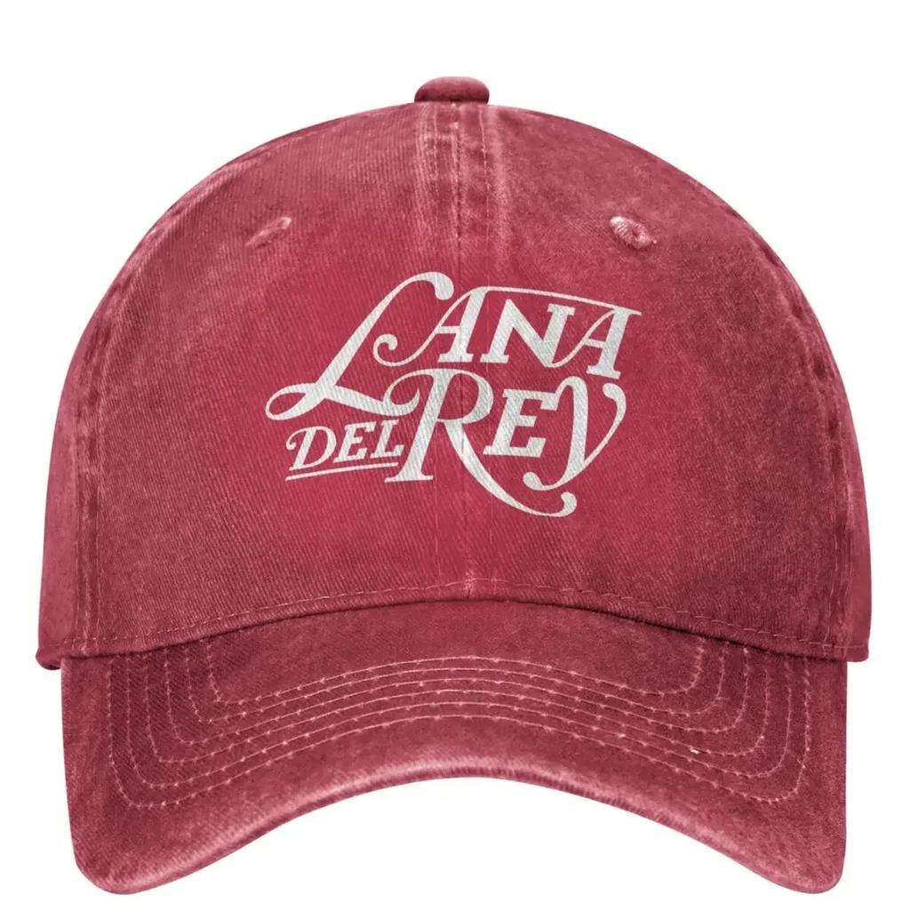 Gorra de Béisbol de Mezclilla Blanca con Logo de Lana Del Rey para Deportes al Aire Libre Estilo Trucker Verano Unisex para Hombres y Mujeres yk Gorras de Béisbol con Diseño Divertido