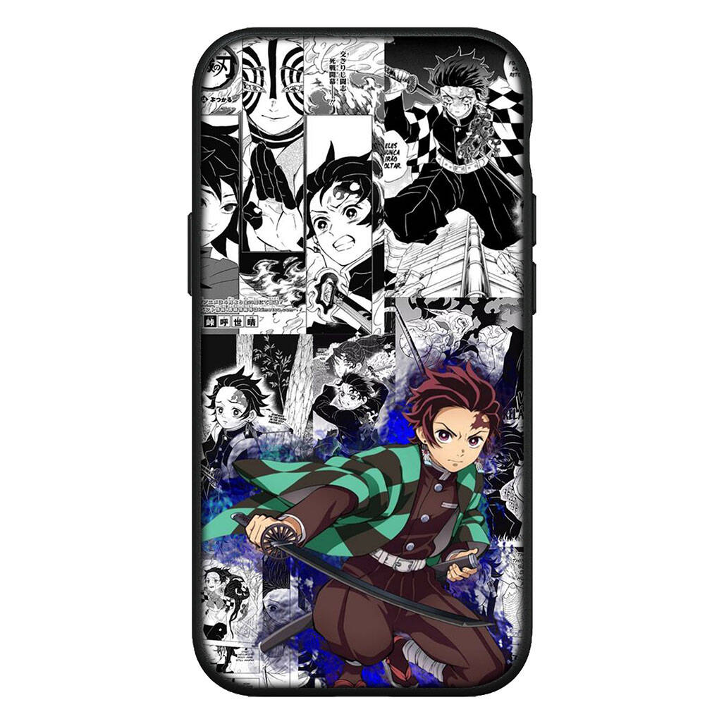 Für Samsung Galaxy S25 S24 S23 iPhone 17 16 15 Xiaomi Redmi Note 14 13 12 11 Plus Pro Max Hülle Demon Slayer Kokushibo Kamado Tanjiro OPPO Huawei Abdeckung