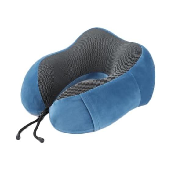Neck Pillow Airplane Car Neck Pillow Memory Foam Restful Sleep Comfortable Sleep Cushion Travel Neck Shinkansen Blue