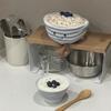 Fun blueberry oat bowl home decoration ornament gift with jca label home decor desk decoration living room decoration