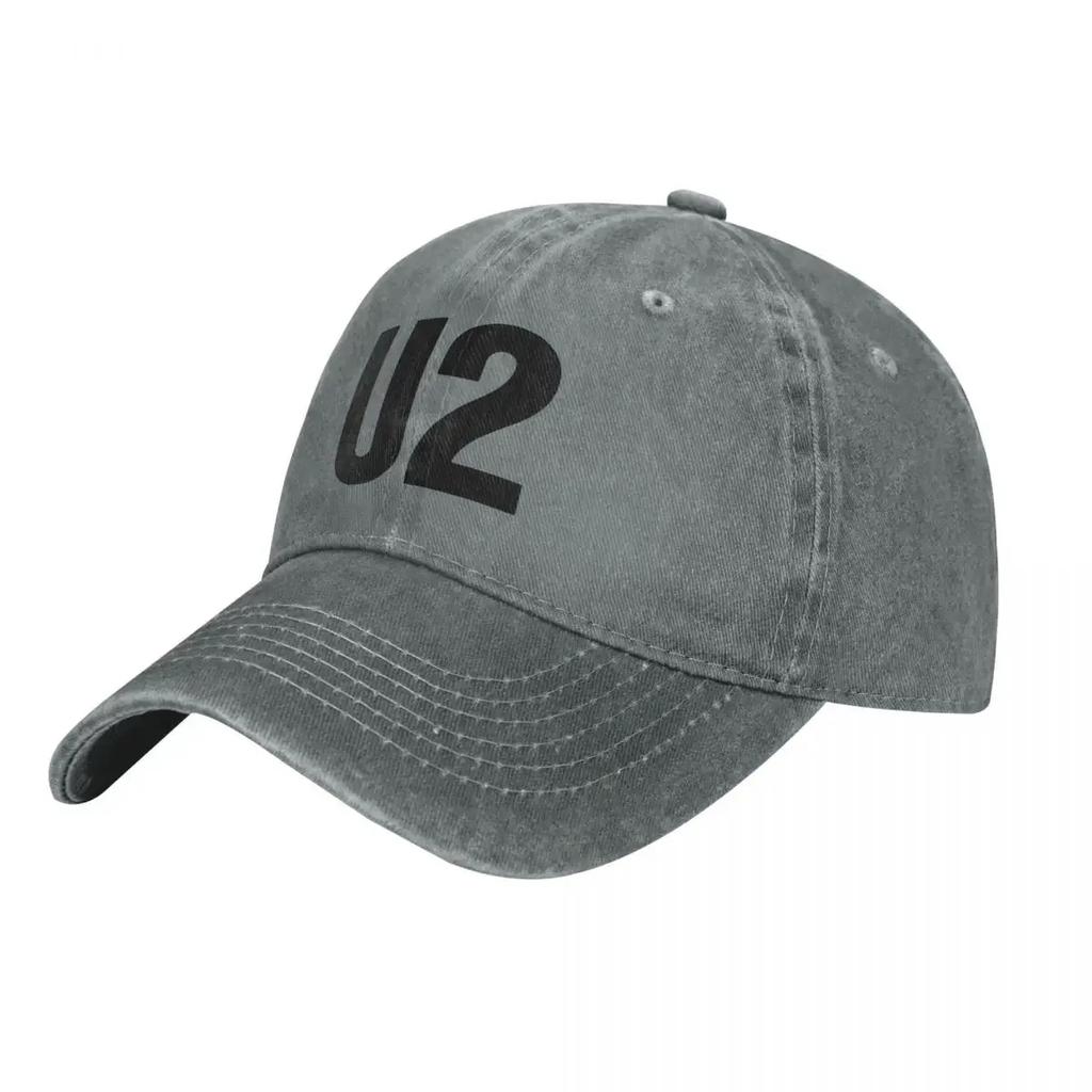 U2 Band Washed Baseball Cap Popular Logo Cute Hip Hop Hats Spring Women Outdoor Custom Baseball Caps