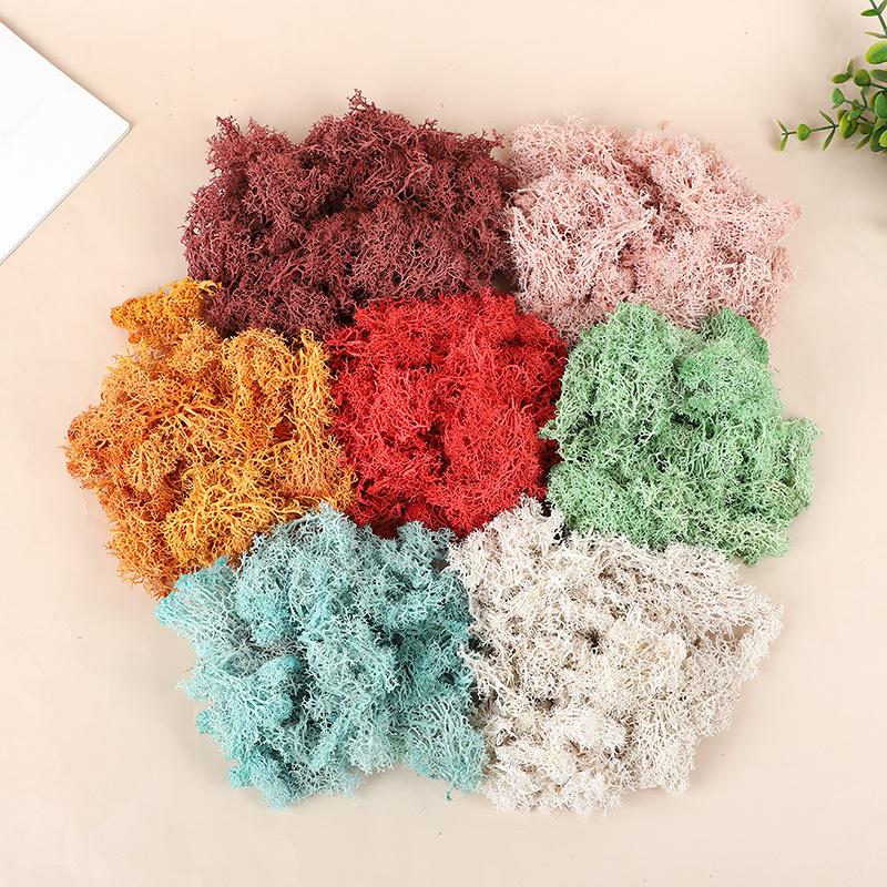 20g Artificial Preserved Moss Eternal Life Green Grass for DIY Crafts Mini Landscape Living Room Home Garden Decoration Supplies