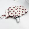 Retro Polka Dot Dual-Use Folding Umbrella: Windproof, Sturdy, Automatic Sunshade for Women