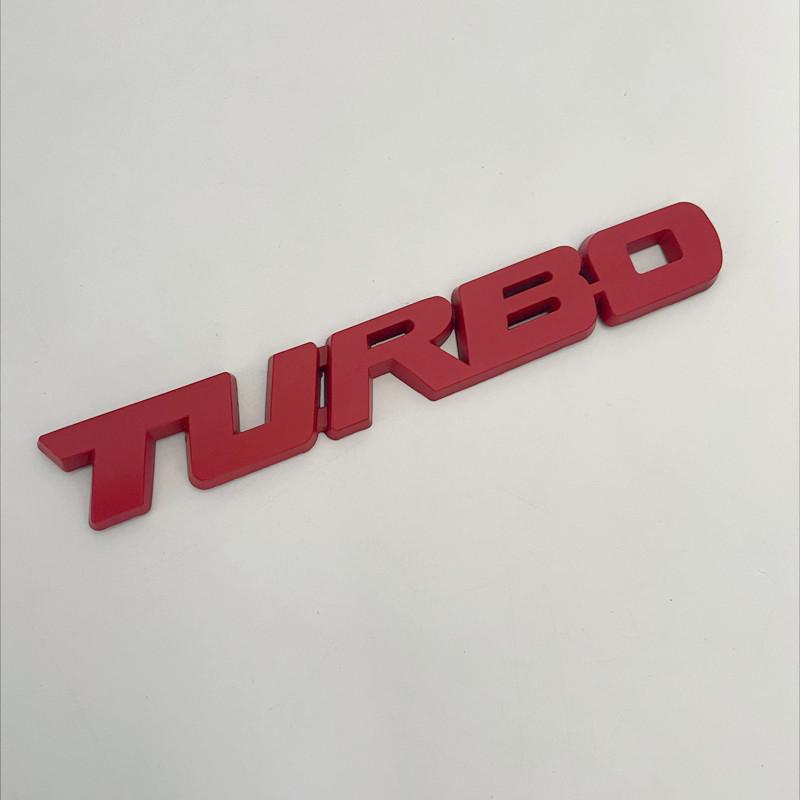 3D Metal Turbo Sticker For Car Fender Trunk Decal Badge For Renault Subaru Toyota Jeep SAAB Turbo Emblem Letters Accessories vus9