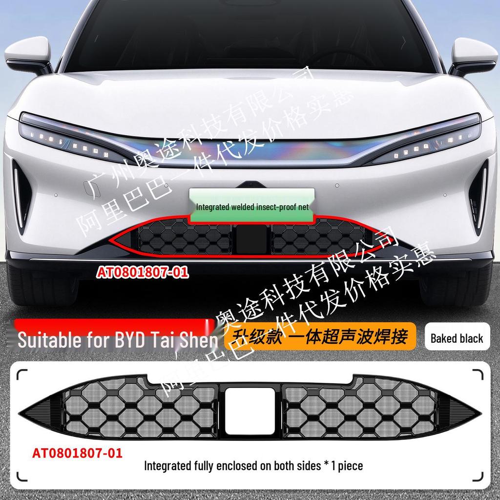 BYD Han Front Grille with Light Strip & Insect Net - Custom Accessory