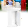 Dollhouse White Mirror Cabinet Miniature Mirrored White Cabinet Mini Bathroom Furniture for 1:12 Doll House