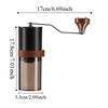 Ceramic Grinding Core Hand Crank Coffee Mill Double Bearing Design Bean Grinder  Camping
