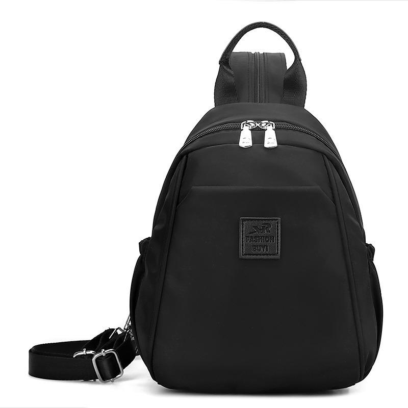 

Summer new fashion casual shoulder bag simple texture high value small square bag lightweight backpack чёрный