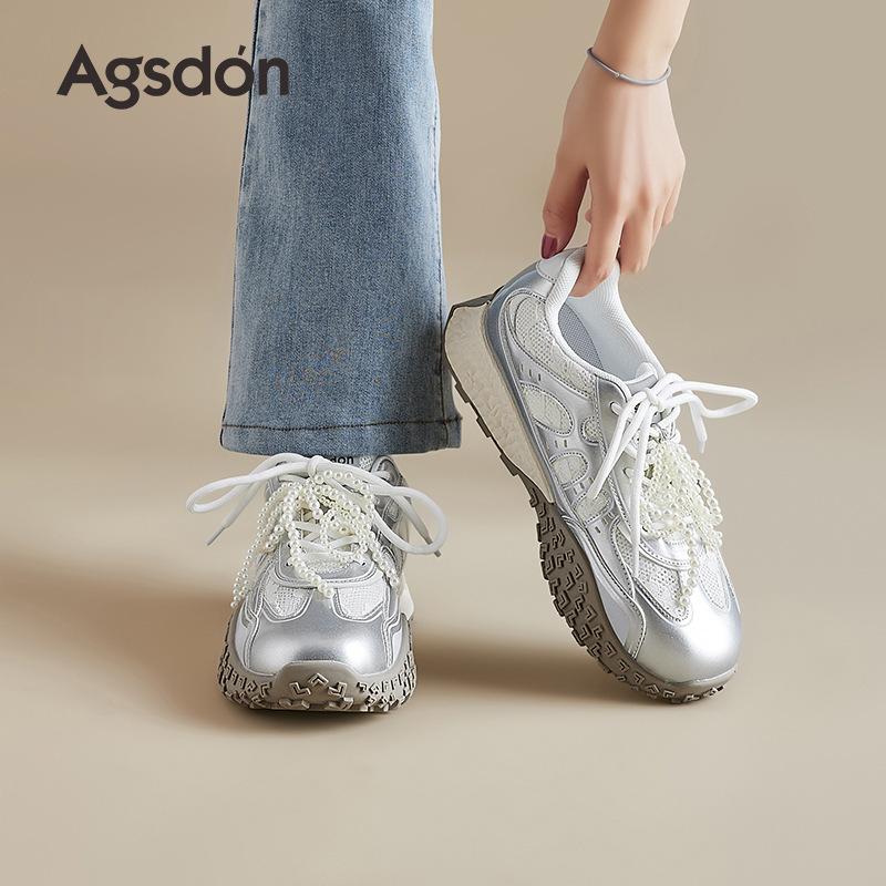 Ballett-Trainingsschuhe neue Herbst Silber Forrest Gump Schuhe Plateau Freizeit Sport Papa Schuhe