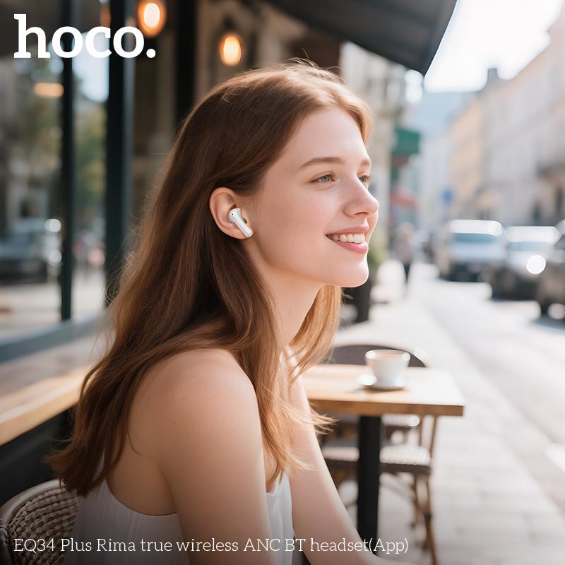 HOCO EQ34 Plus: Bluetooth 5.4 Earbuds with ANC, 7H Playtime & Hi-Fi Sound