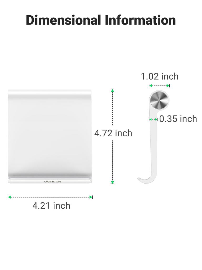 UGREEN Tableta iPad Compatibilă cu Tablete și Telefon Reglabil Stabil Material ABS cu Compatibil cu Inch Inclusiv Galaxy Note Fire Suport, Suport,