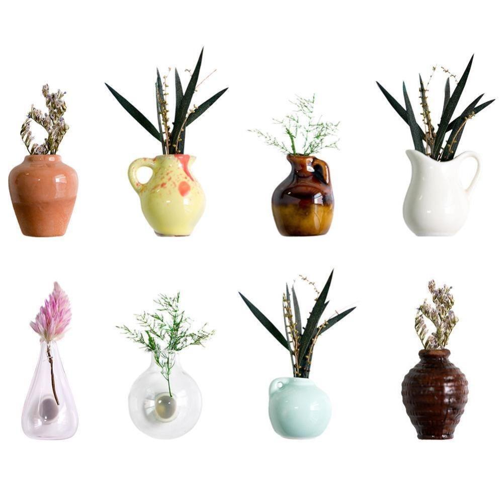 Simulation Mini Vase Fridge Magnets Durable Home Decor Ceramic Vase Refrigerator Sticker Whiteboard Decoration Creative