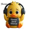 Yellow Duck Resin Ornament Emotional Support Figurine, Ornament, Handmade Animal Figure Cute Statue for Home Office Desk Decor Artistic Decoration