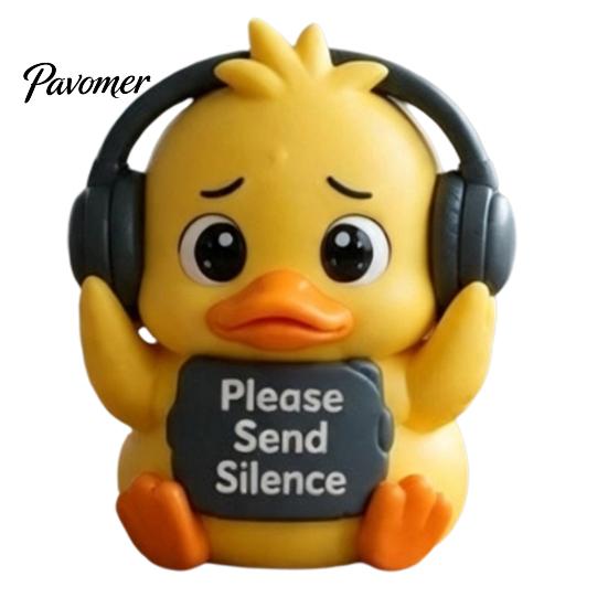 Yellow Duck Resin Ornament Emotional Support Figurine, Ornament, Handmade Animal Figure Cute Statue for Home Office Desk Decor Artistic Decoration