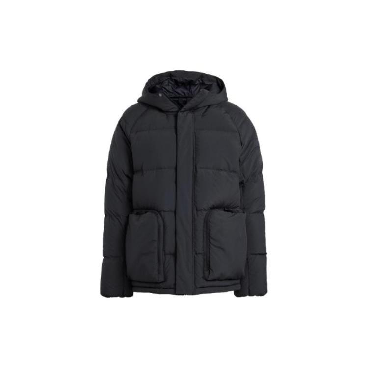 adidas Utilitas Hooded Down Jacket  Black  Men s HG8581 L