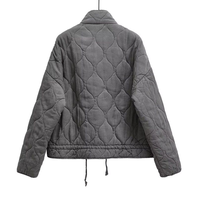 Fashion Wind 2024 Winter New Women's Clothes Stylish Thick Cotton Jacket Pocket Decoration Cotton Jacket Outwear 4088242