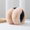 Foldable Plush Ear Warmers Thermal Lining Winter Ear Muffs Fuzzy Fluffy Ear Covers  For Women