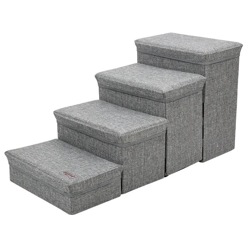 Dog Stairs Portable Store Individually Designed Soft Four Steps Dogs Stair Strong Bearing Capacity Pet Supplies Products