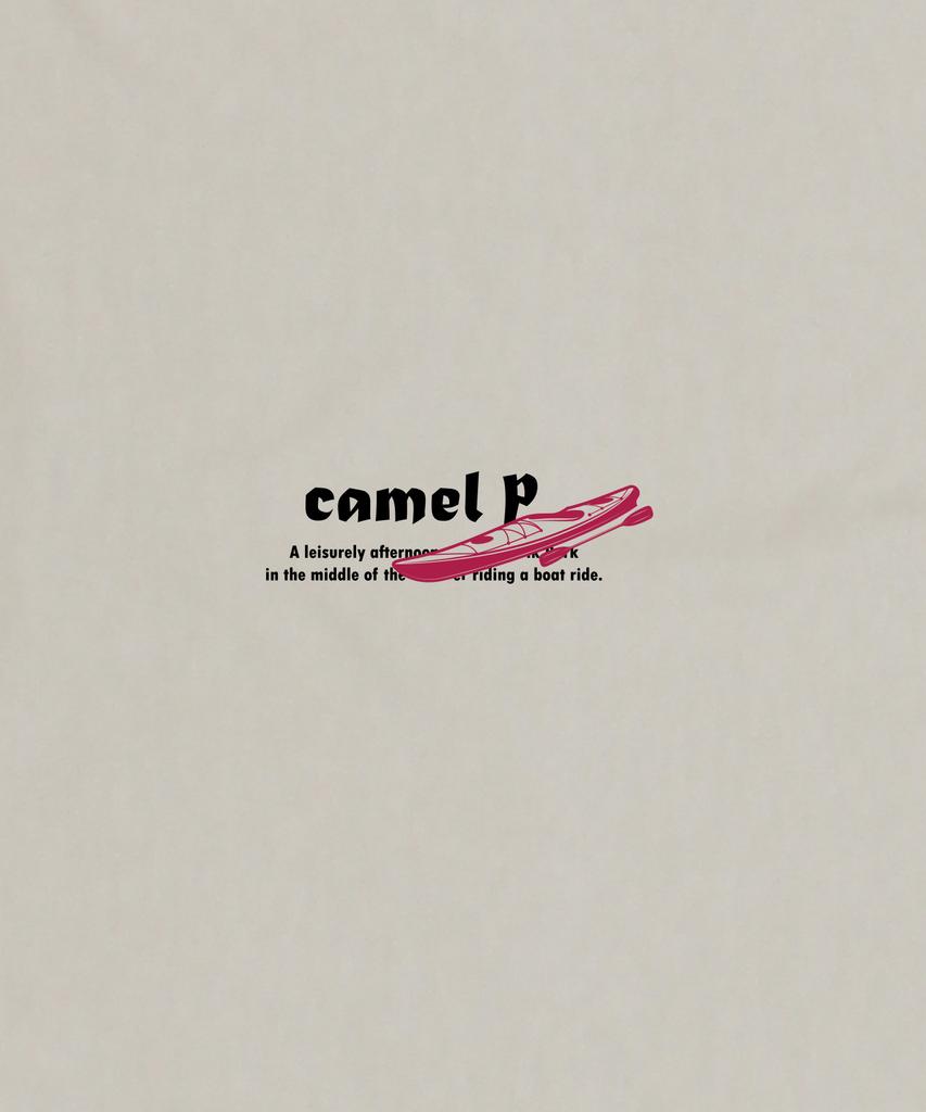 CAMEL WORK Short Sleeve T-Shirt (Beige Gray)