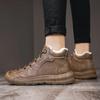 Luxury Outdoor Men's Boots Genuine Leather Casual Shoes Motorcycle Warm Winter Boots for Men Upscale Ankle Shoes High Quality85