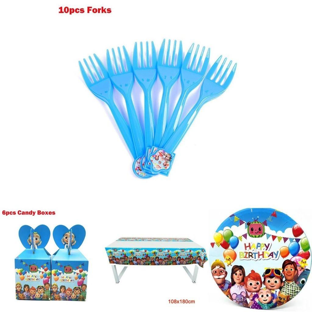 Vibrant Family Birthday Party Supplies Set With Cheerful Plates And Decor Elements