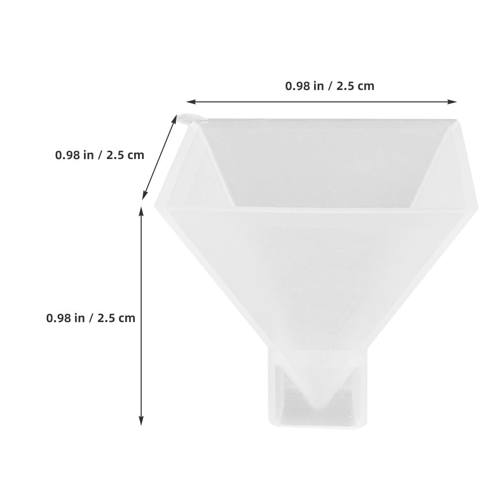 High Quality Silicone Pyramid Mold for Resin Making DIY Pyramid Shape Craft Mold for Epoxy Artwork and Desktop Ornament Projects прозрачный