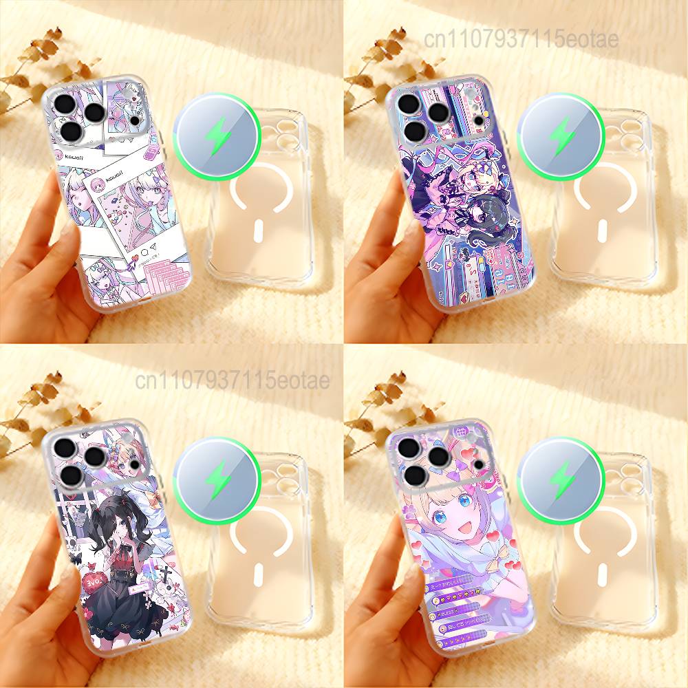 GAME NEEDY GIRL OVERDOSE Phone Case For iPhone 14,16,12,17,13,15,11 Max,Pro,Mini,Plus,Air,E Magnetic Frosted Transparent