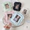 3 Inch Kpop Photocard Holder Keychain Ins Fashion Cute Star Fabric Puffy Idol Photo Storage Pendant For Fans