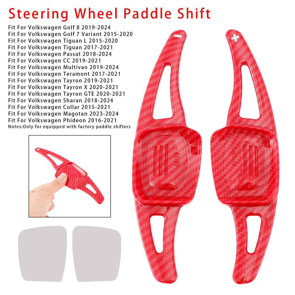 Estensione Paddle del Cambio al Volante Look Carbonio Per VW Golf 8 Tiguan