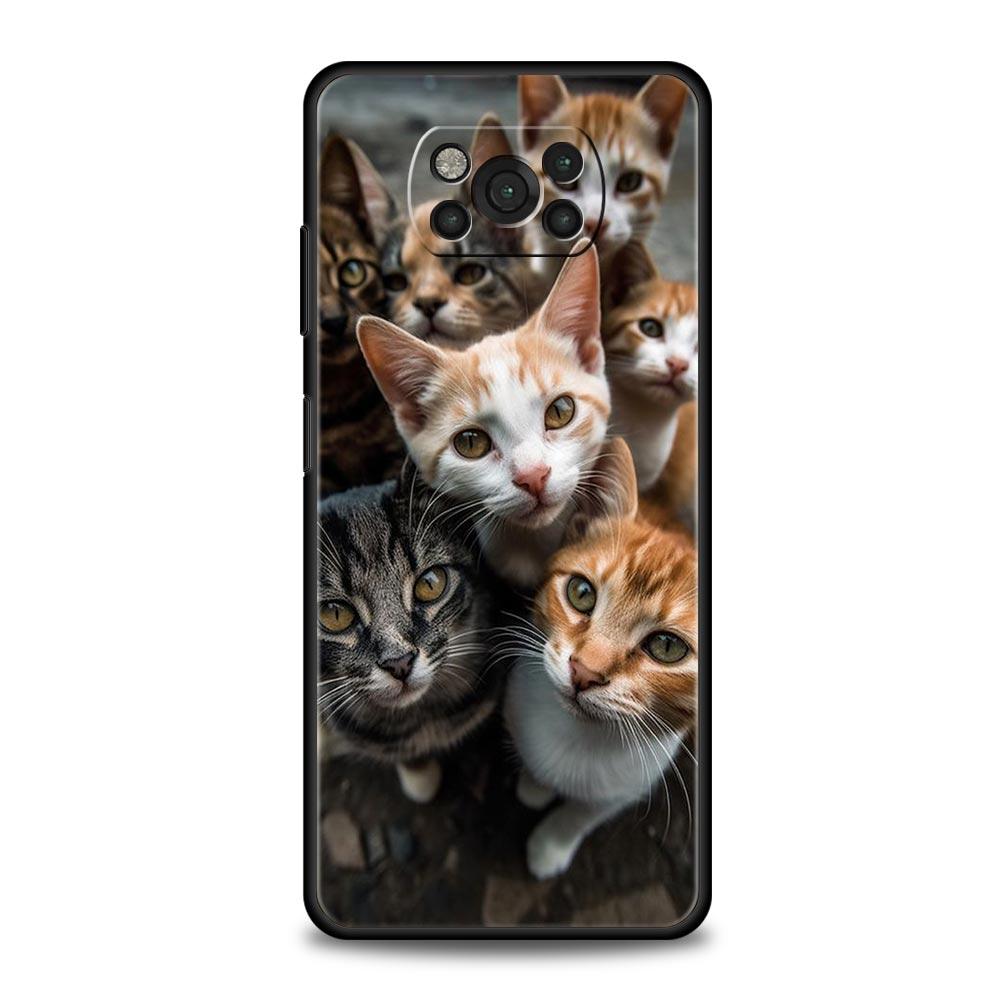 Animal selfie art Phone Case For For Xiaomi Poco X6 X5 Pro X4 X3 NFC F5 Pro F4 F3 GT M5 M4 Pro 5G M3 C51 C50 C55 Soft Cover
