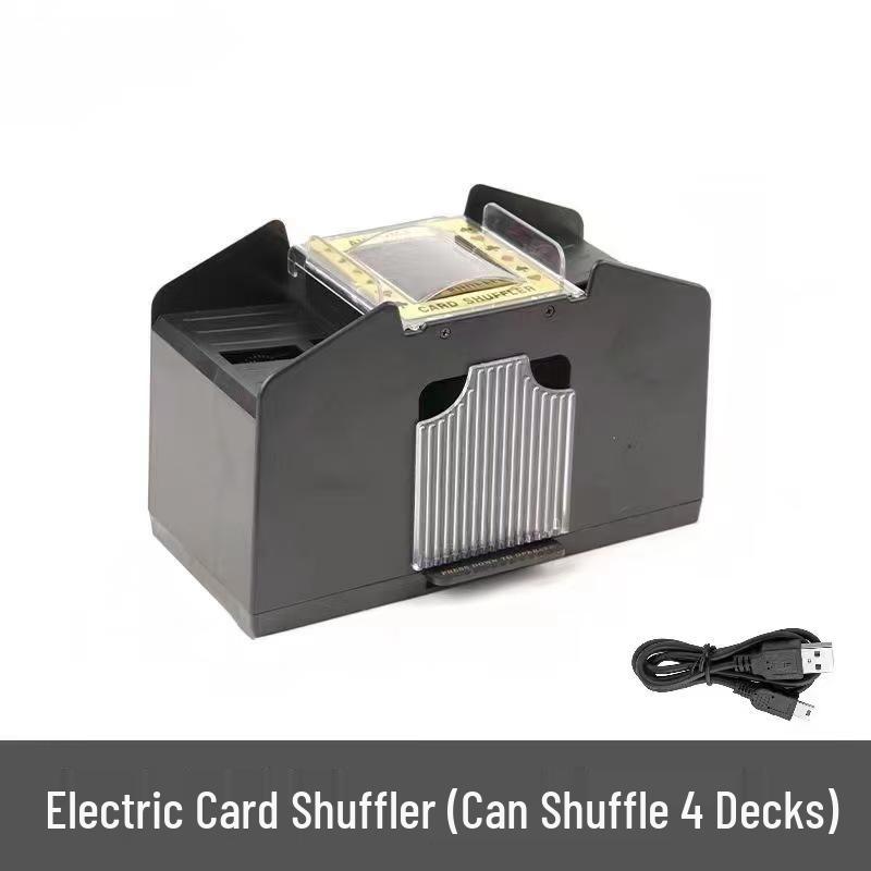 Automatic Card Shuffler for 2-4 Decks - Ideal for Poker and Texas Three Kingdoms Games