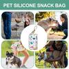 Dog Bag Holder For Poop PU Leather Zipper Poop Bag Holder Stain-Resistant Poop Bag Holder Portable Waste Bag Dispenser With Hook