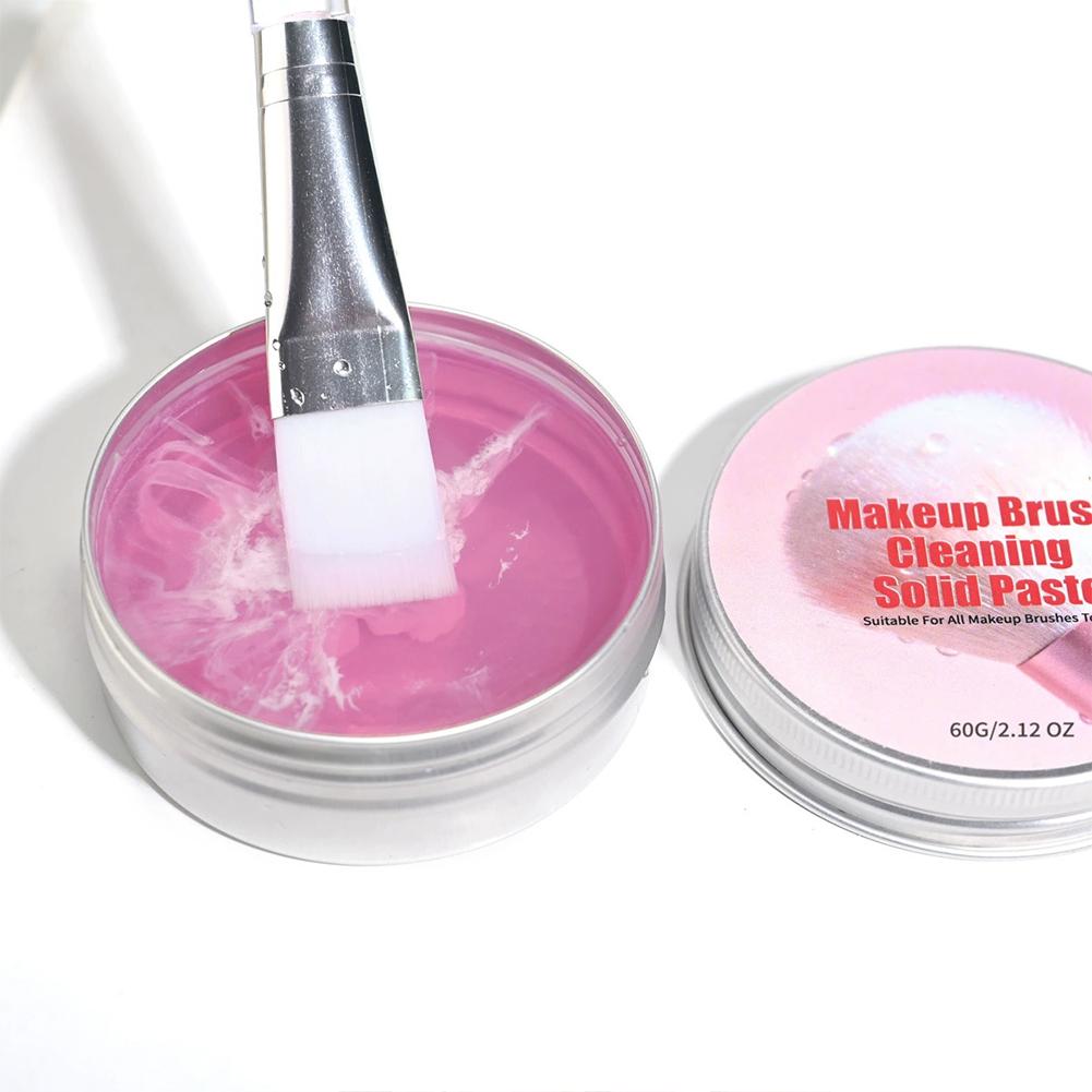 Makeup Brush Cleaner Soap Solid Brush Cleaning Mat Removes Cosmetic Color Brush Cleaner Pad for Cleaning Makeup Sponges Brushes