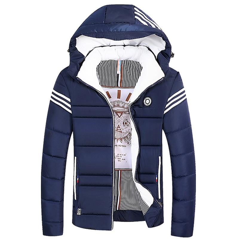 Men Winter Warm Cotton Jacket Ski Jacket Thick Hooded Puffer Coat Stylish And Versatile