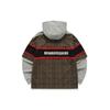 Fila Mihara Yasuhiro Kollaborationsserie Colorblock Kapuzensweatshirt Herren Sweatshirt Moosbraun F11M213201F-LK