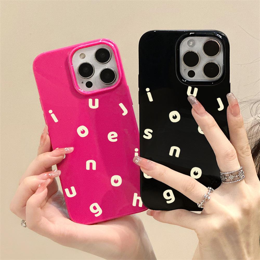 

Чехлы для мобильных телефонов iPhone 11 13 XR 15 Pro Max 12 14 Pro Max Чехол для iPhone 16 7 Plus 8 Plus XS Max Jelly Glossy Cartoon Водонепроницаемый Защита от падений iPhone 7&8 красный